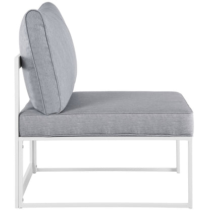 The Fortuna Armless Outdoor Patio Chair by Modway