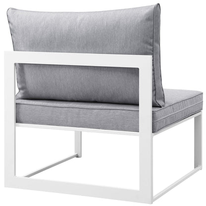 The Fortuna Armless Outdoor Patio Chair by Modway