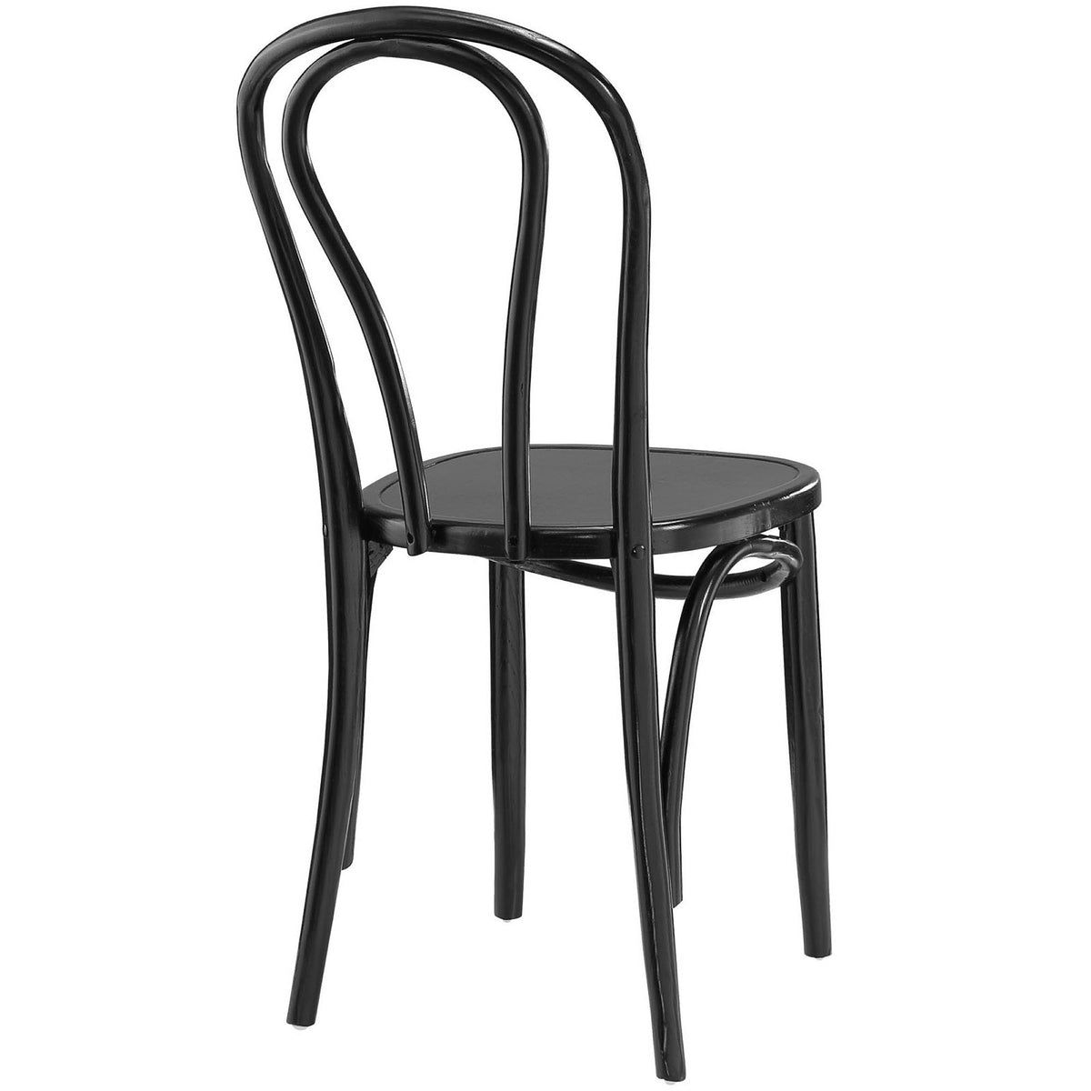 Eon Dining Side Chair by Modway in black with curved loop back and round seat on Tampa Home & Garden Store