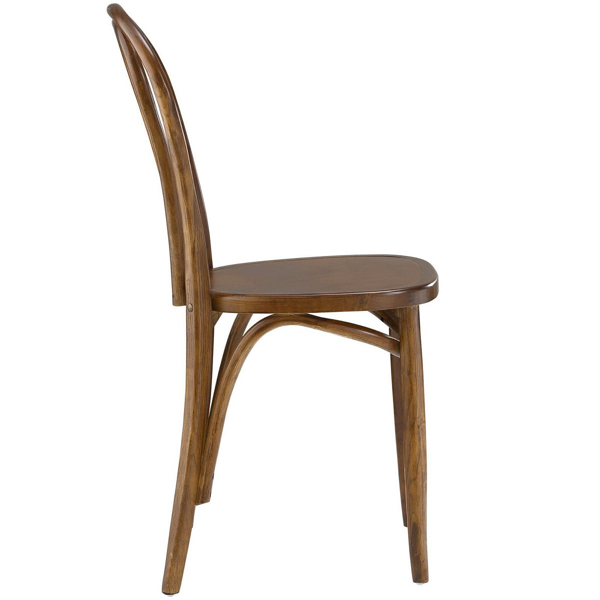 Eon Dining Side Chair Modway brown wood finish with curved slatted back and rounded seat on Tampa Home & Garden Store