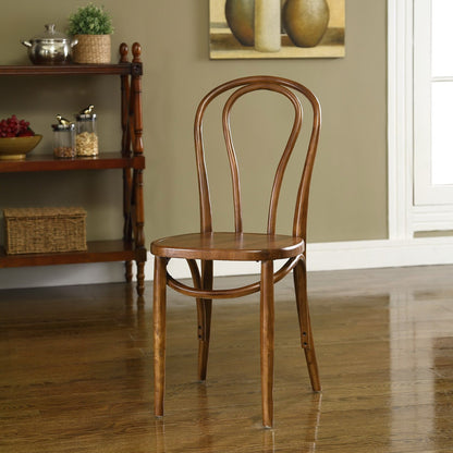 Eon Dining Side Chair by Modway, warm brown bentwood with curved back, in a cozy dining nook on Tampa Home & Garden Store