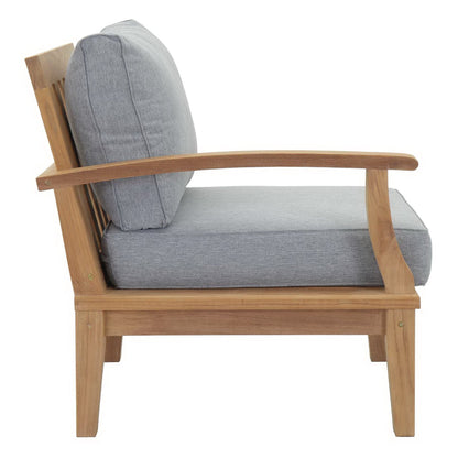 Modway Marina Teak Patio and Outdoor Garden Set