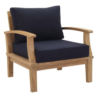 Modway Marina Teak Patio and Outdoor Garden Set