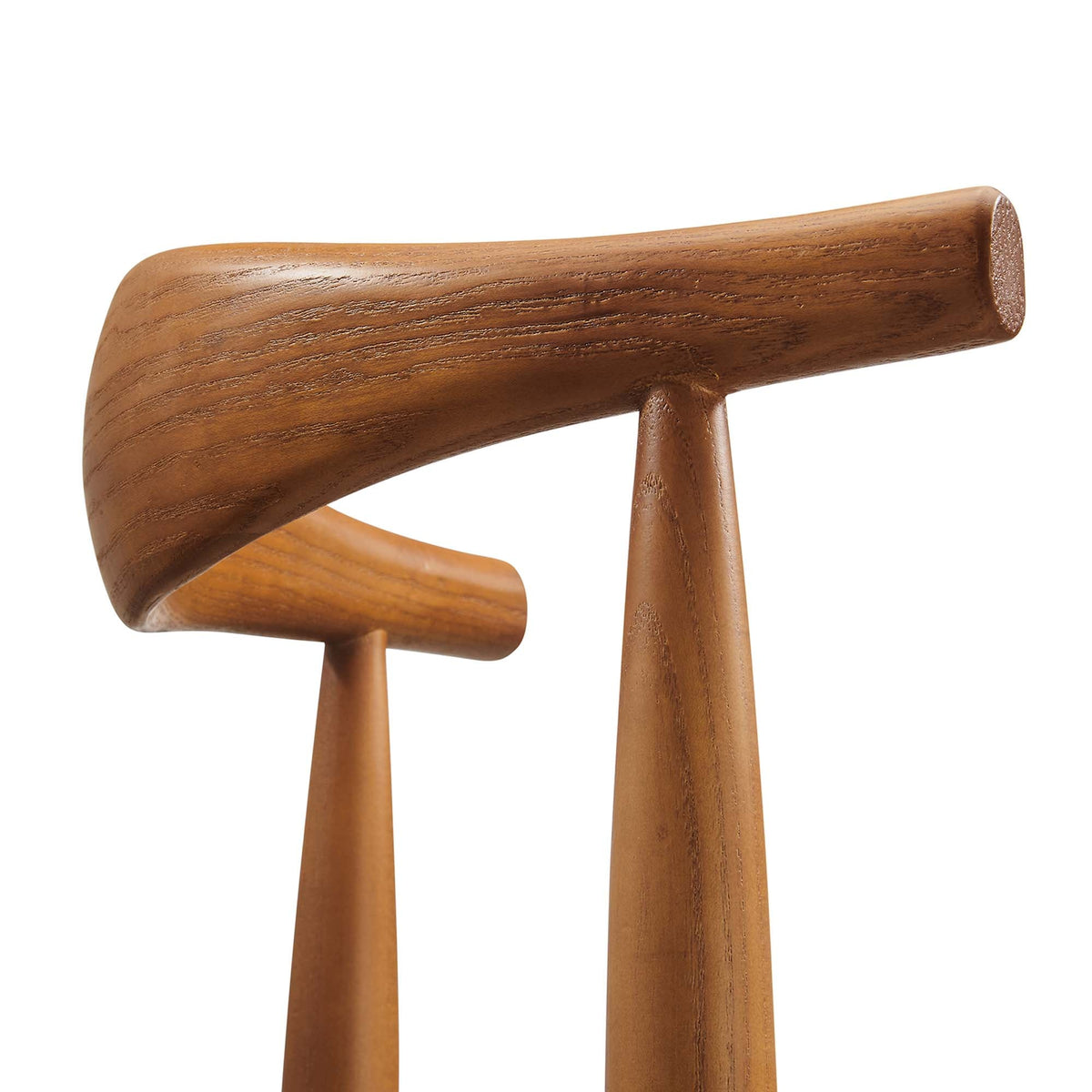 Tracy Wood Dining Chairs set of 4 warm brown wood with curved backrest Modway on Tampa Home & Garden Store