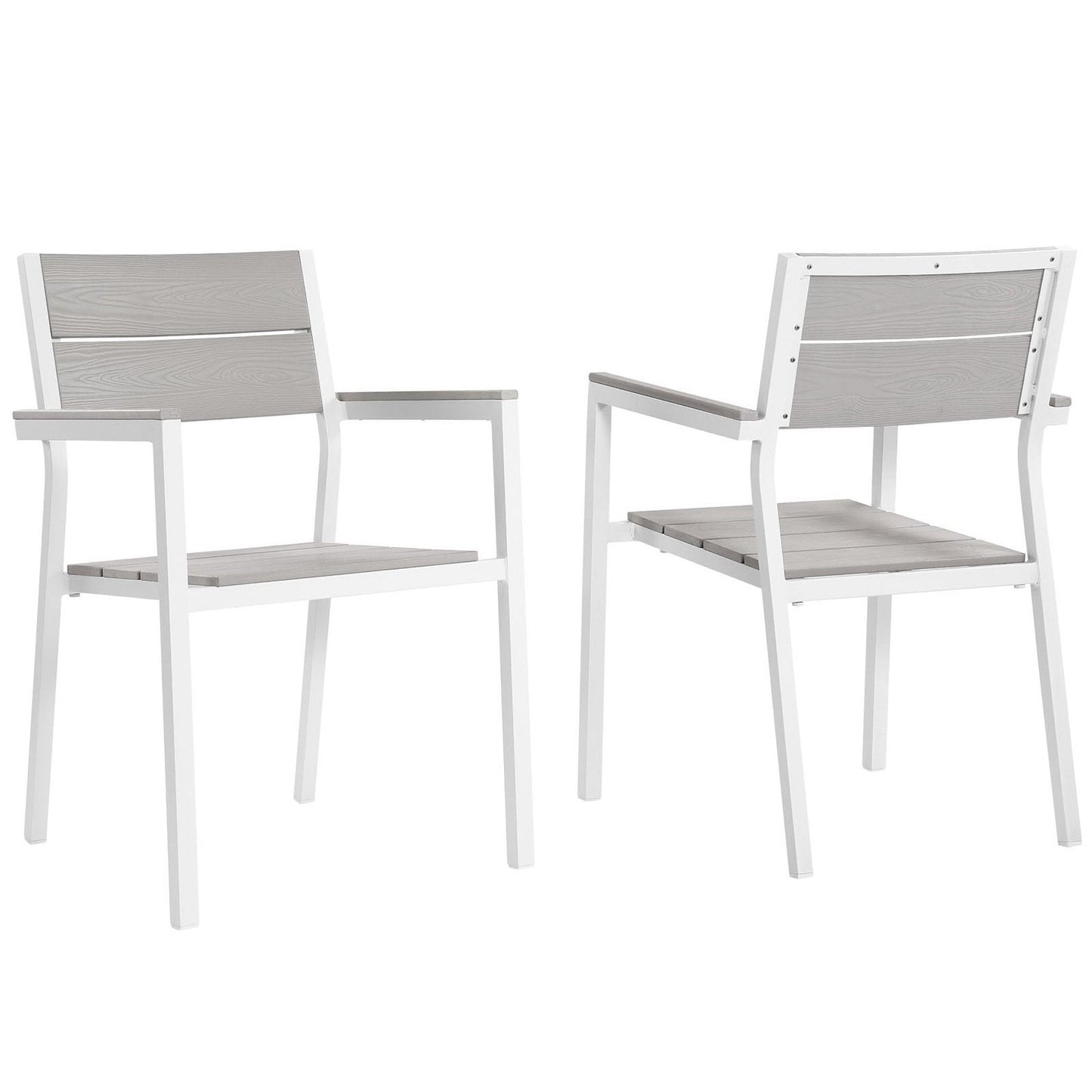 Maine Patio Dining Armchair Set of 2 by Modway