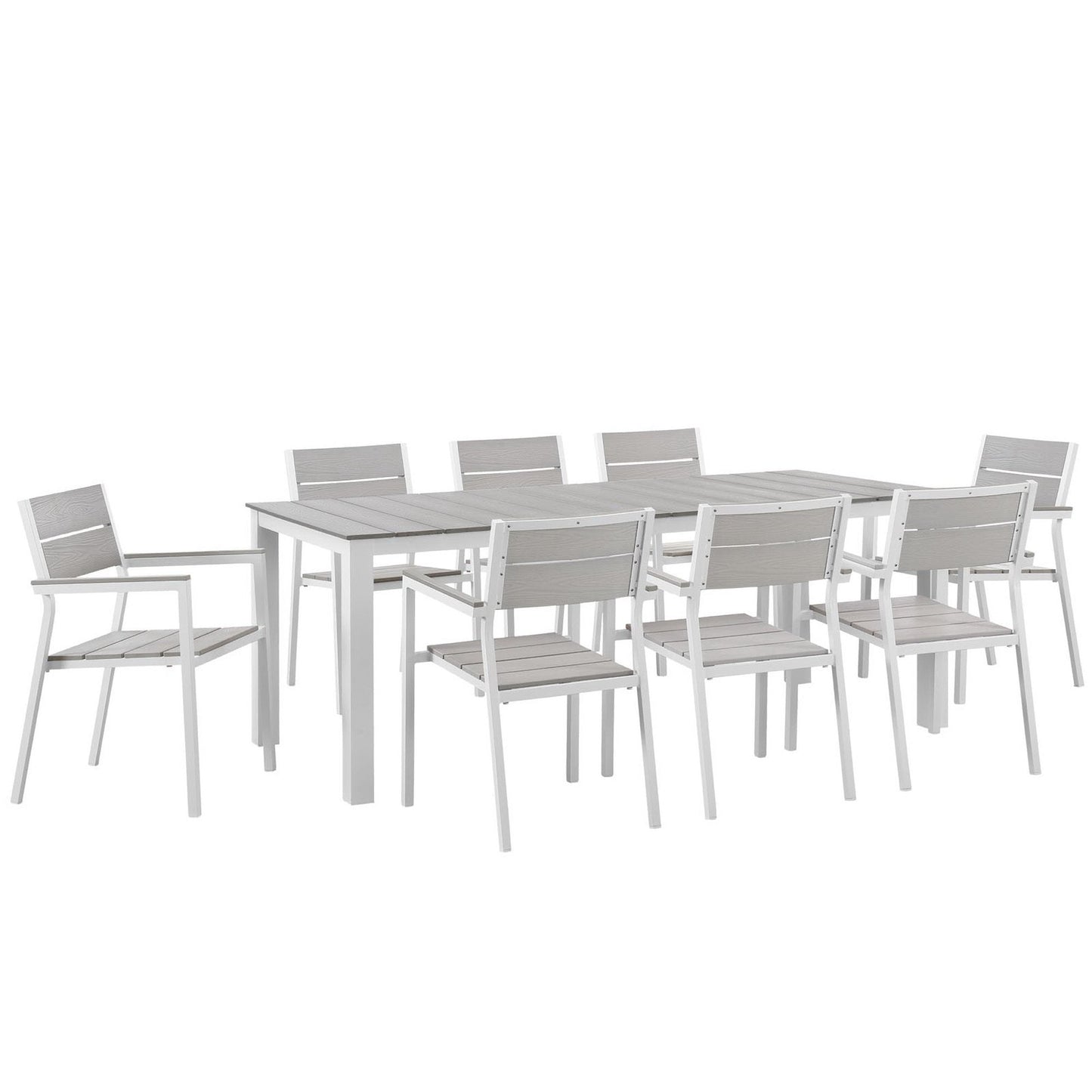 Maine 9 Piece Outdoor And Patio Dining Set