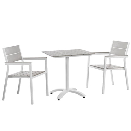 Modway Maine 3 Piece Outdoor Patio Dining Set