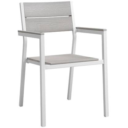 Modway Maine 3 Piece Outdoor Patio Dining Set