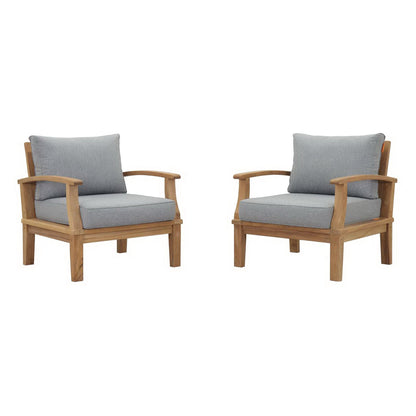 Marina Two Piece Outdoor Patio Teak and a Chair