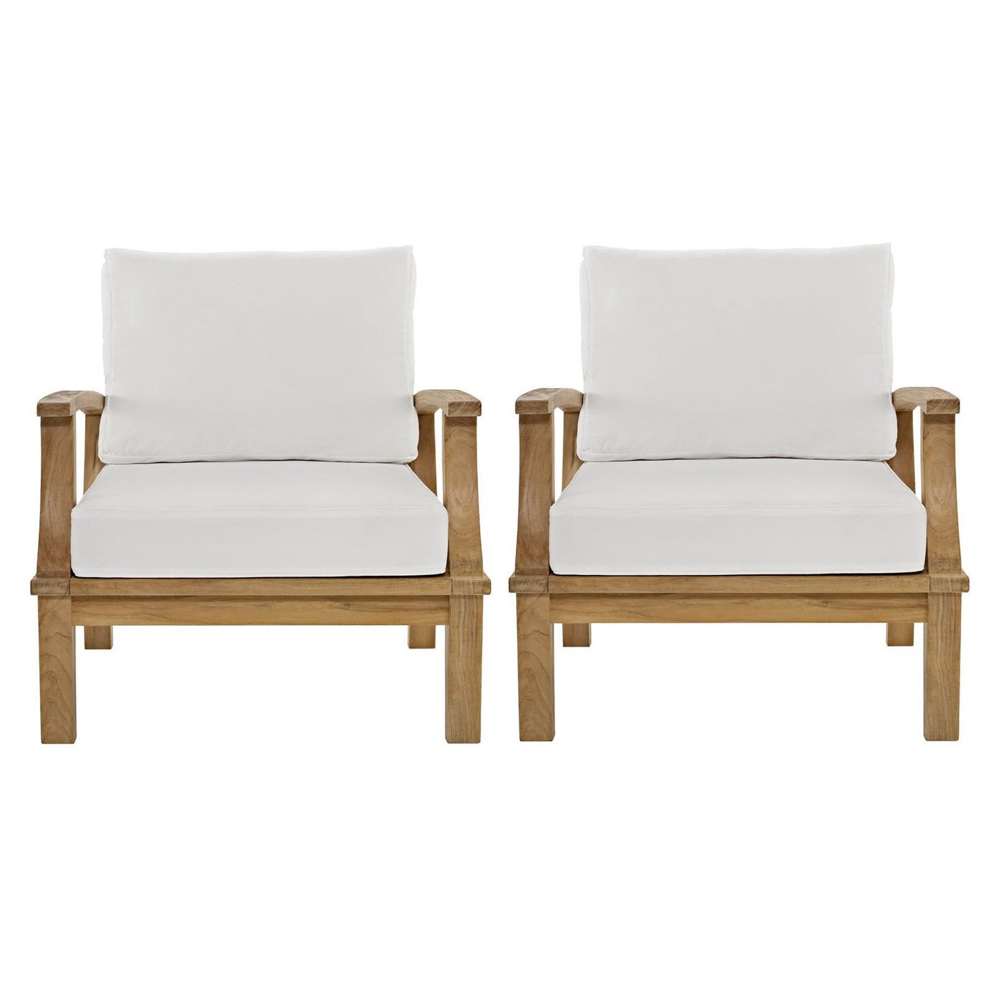 Marina Two Piece Outdoor Patio Teak and a Chair