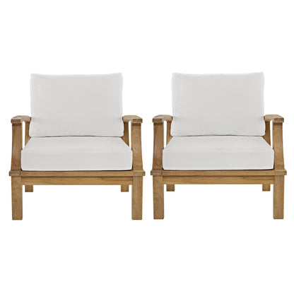 Marina Two Piece Outdoor Patio Teak and a Chair
