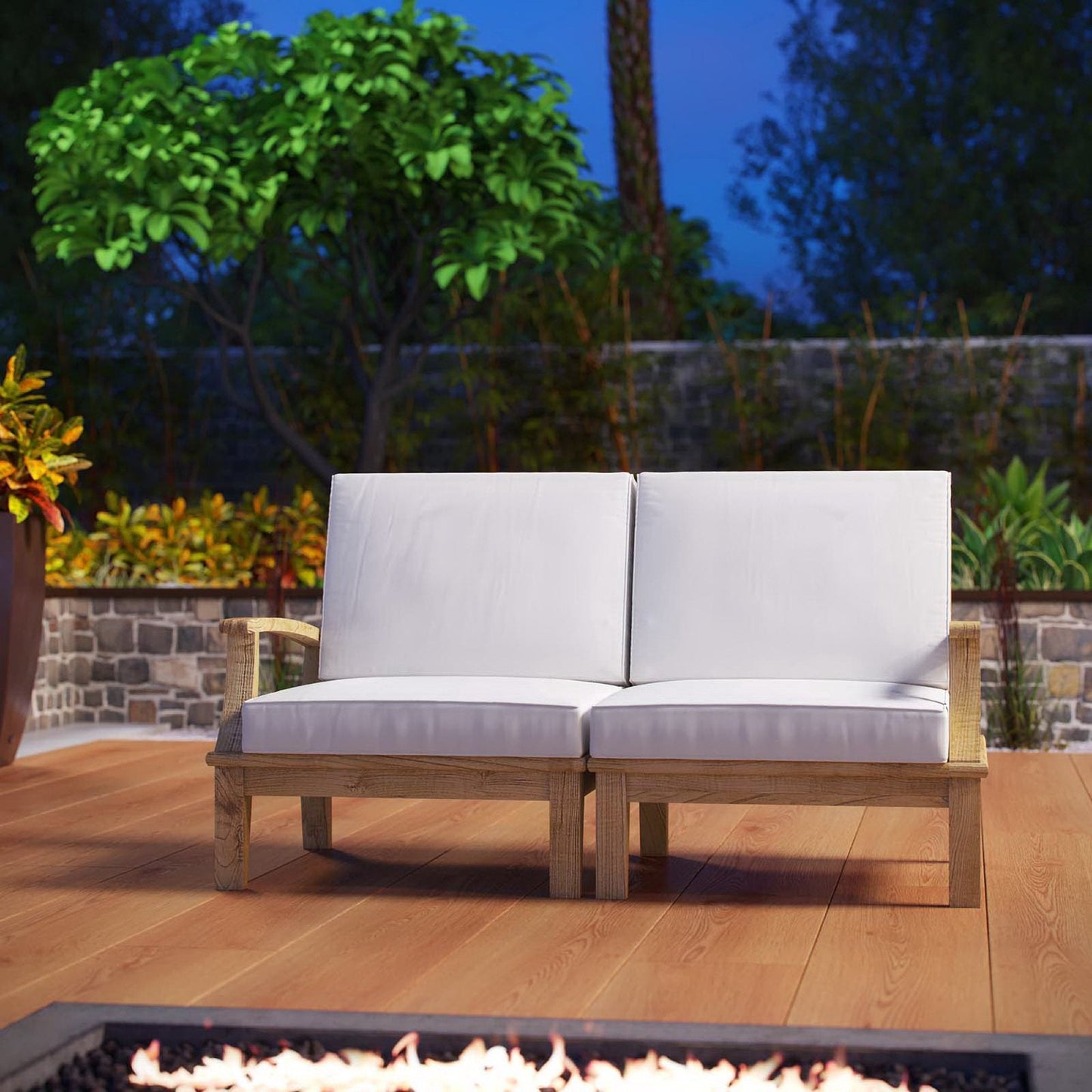 Modway Marina Two Piece Outdoor Teak Set