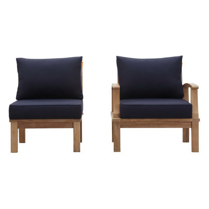Modway Marina the Two Piece Teak Patio Set