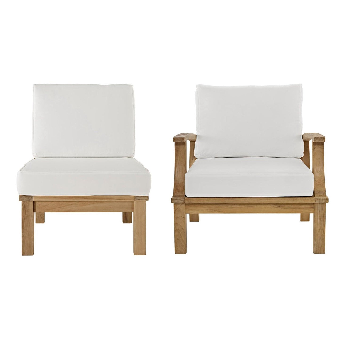Modway Marina the Two Piece Teak Patio Set