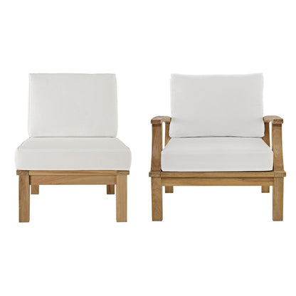 Modway Marina the Two Piece Teak Patio Set
