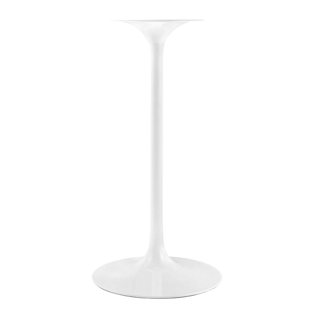 Lippa Square Wood Bar Table pedestal base in white with a round foot, HouseOfZazla on Tampa Home & Garden Store