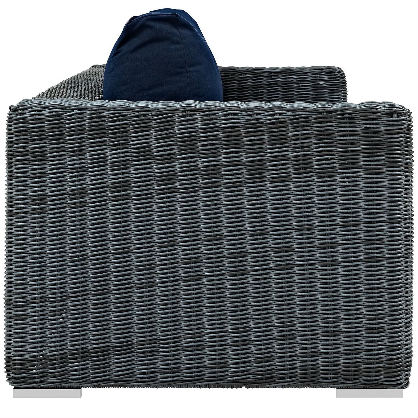 Summon Outdoor Sofa And Synthetic Rattan Frame