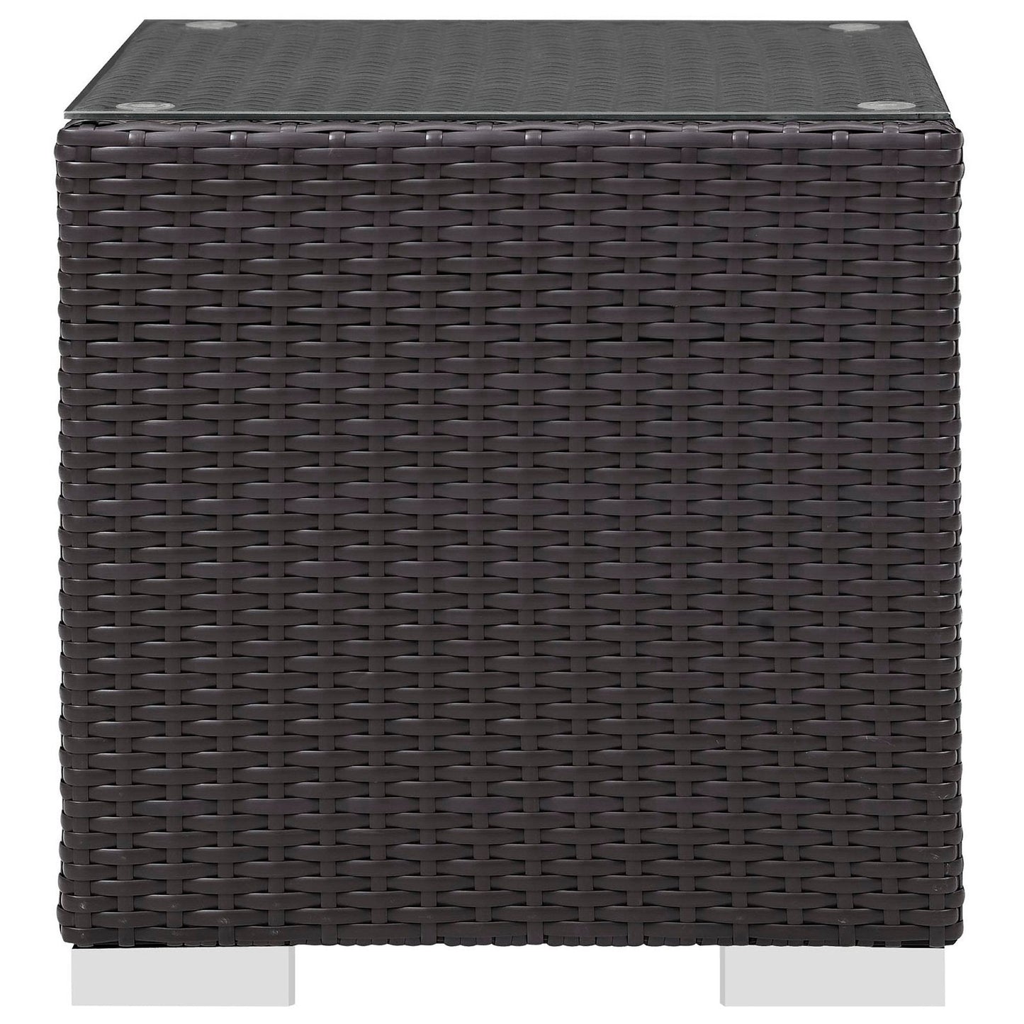 Modway Convene Rattan and Aluminum Patio Table