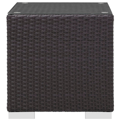 Modway Convene Rattan and Aluminum Patio Table