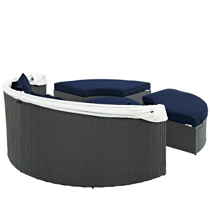 Modway Sojourn Outdoor Patio Sunbrella Daybed Set