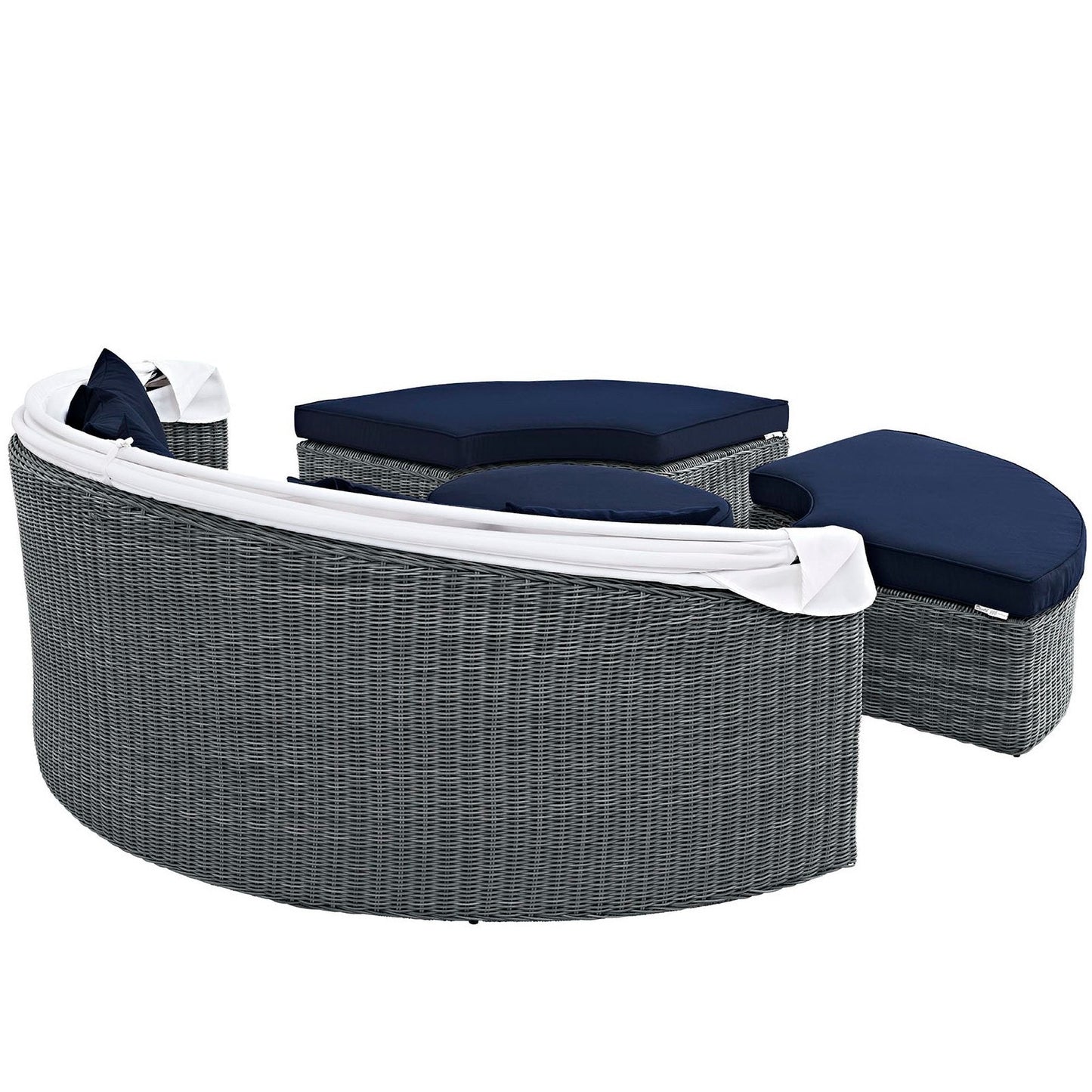 Modway Summon Outdoor Patio Daybed and Canopy