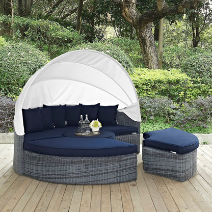 Modway Summon Outdoor Patio Daybed and Canopy