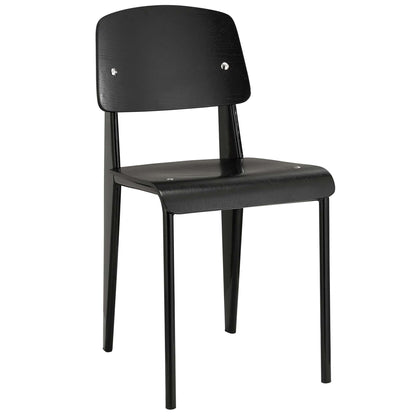 Cabin Dining Side Chair by Modway in black wood with metal legs HouseOfZazla dining chair on Tampa Home & Garden Store