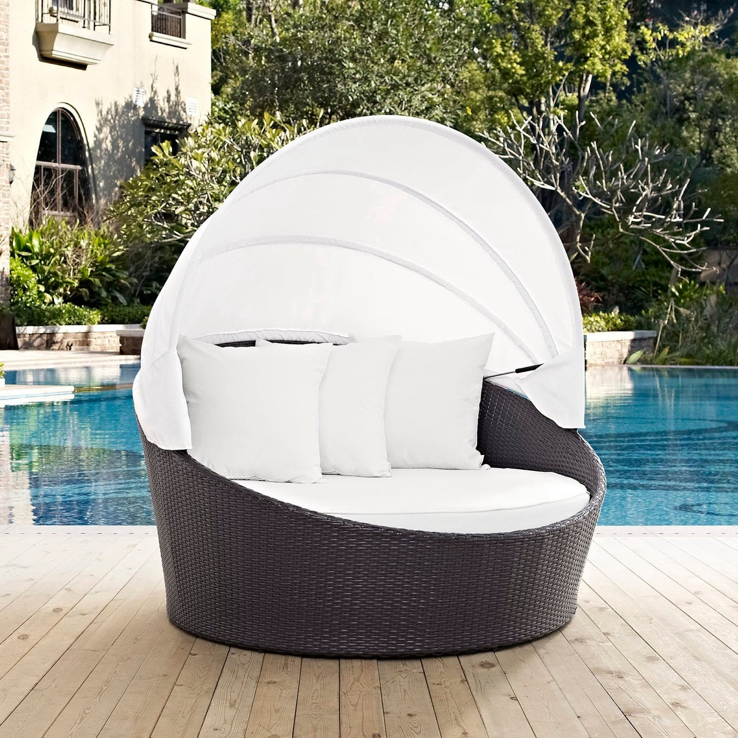 Modway Convene Canopy and Outdoor Daybed