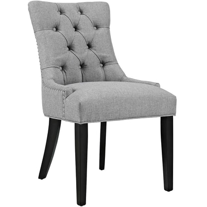 Regent Tufted Fabric Dining Chair in gray with button tufting and nailhead trim by Modway on Tampa Home & Garden Store