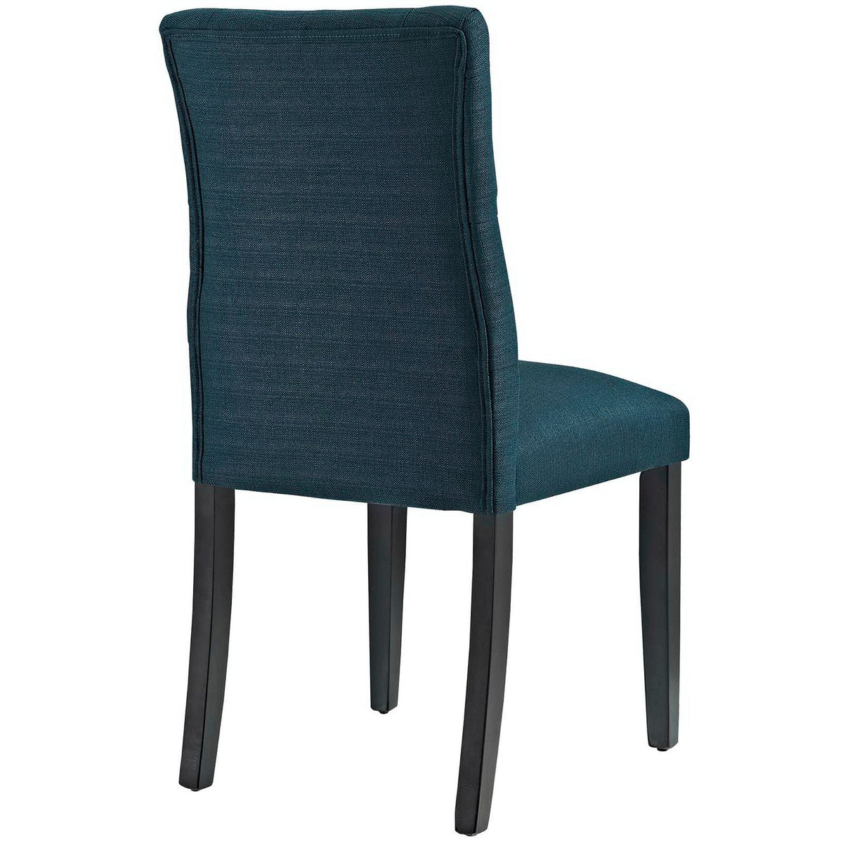 Duchess Button Tufted Fabric Dining Chair teal upholstery HouseOfZazla on Tampa Home & Garden Store