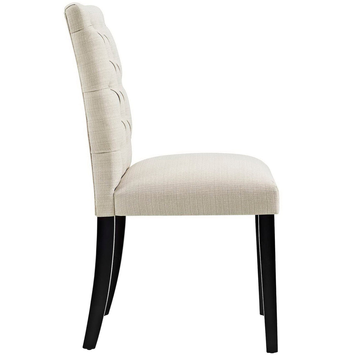 Duchess Button Tufted Fabric Dining Chair beige fabric by Modway on Tampa Home & Garden Store