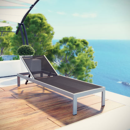 Modway Shore Outdoor Aluminum Mesh Chaise
