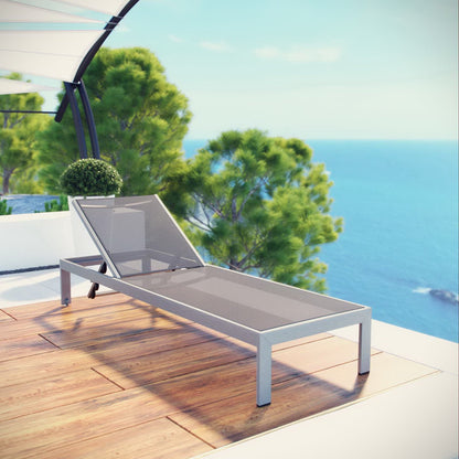 Modway Shore Outdoor Aluminum Mesh Chaise