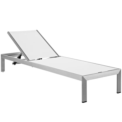 Modway Shore Outdoor Aluminum Mesh Chaise