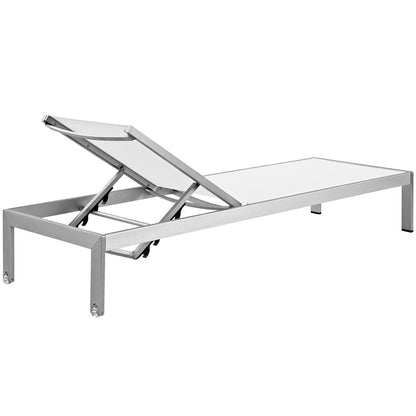 Modway Shore Outdoor Aluminum Mesh Chaise