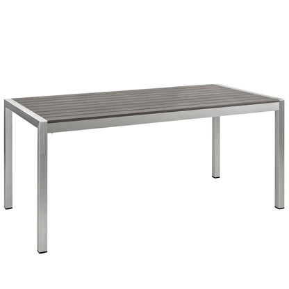 The Shore Outdoor Patio Aluminum Dining Table