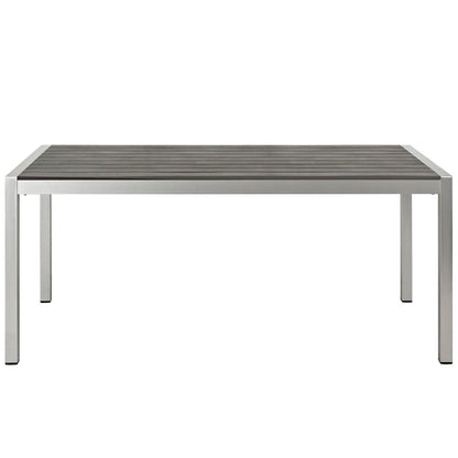 The Shore Outdoor Patio Aluminum Dining Table