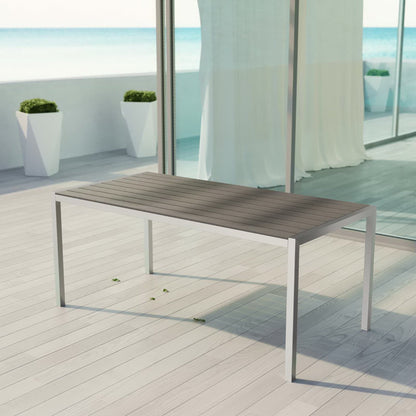The Shore Outdoor Patio Aluminum Dining Table