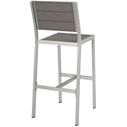 Modway Shore Outdoor Aluminum Armless Stool