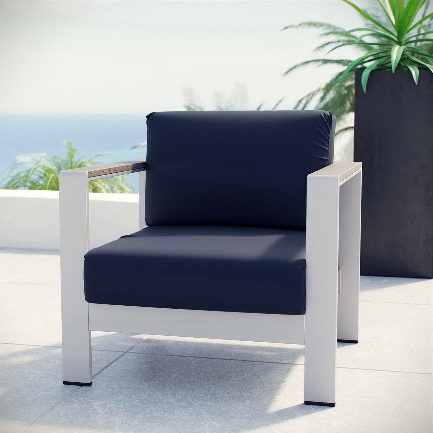 Shore Outdoor Aluminum Patio Armchair by Modway