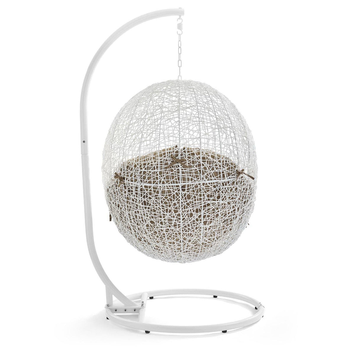 Hide outdoor patio swing chair with stand by Modway white spherical wicker daybed on stand on Tampa Home & Garden Store