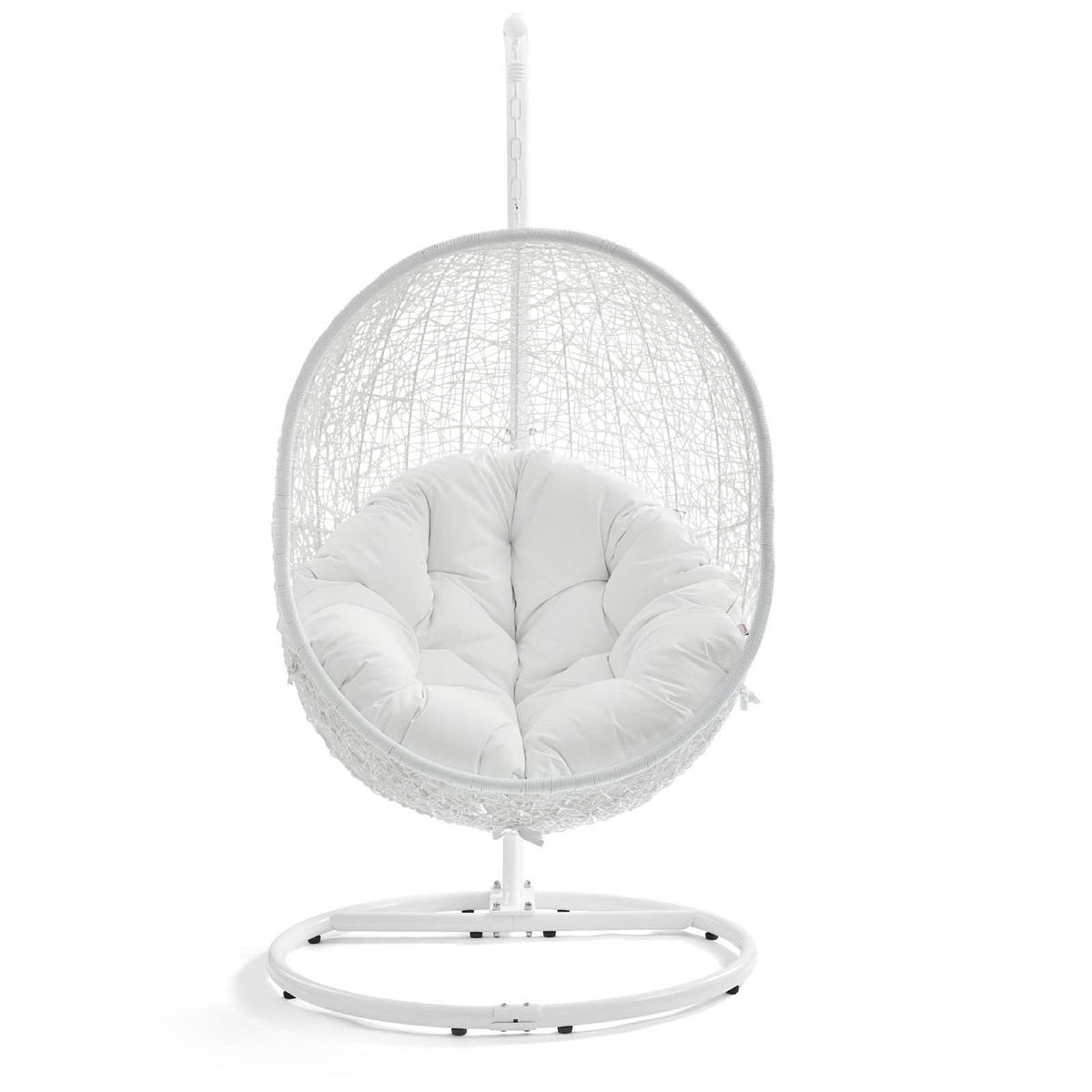 Hide Outdoor Patio Swing Chair With Stand white wicker egg daybed cushions on stand HouseOfZazla on Tampa Home & Garden Store