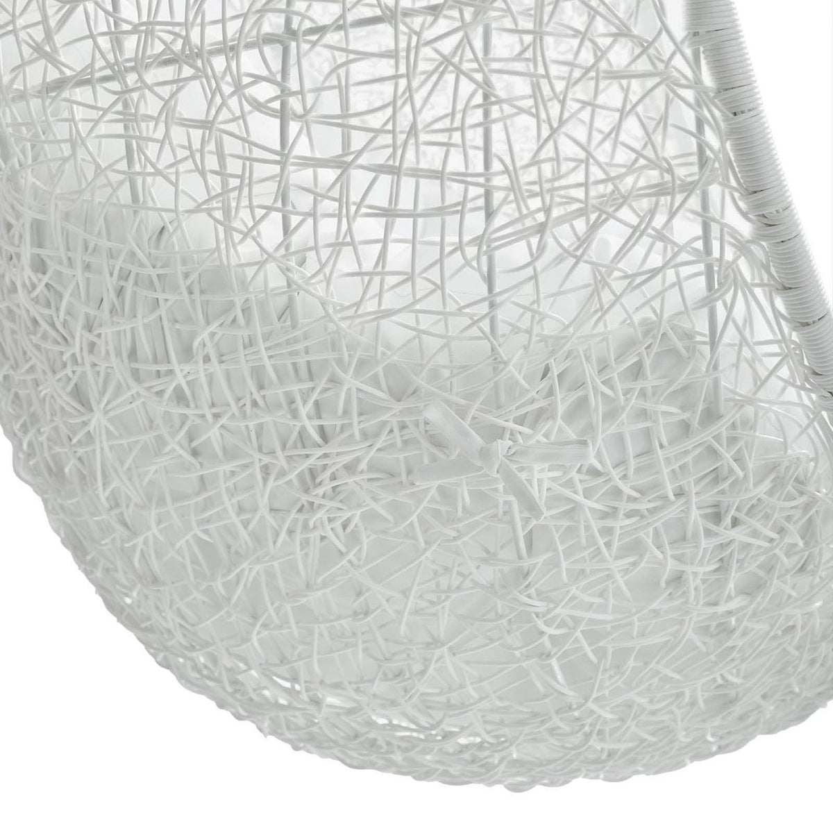 Hide Outdoor Patio Swing Chair With Stand white woven frame closeup Modway on Tampa Home & Garden Store