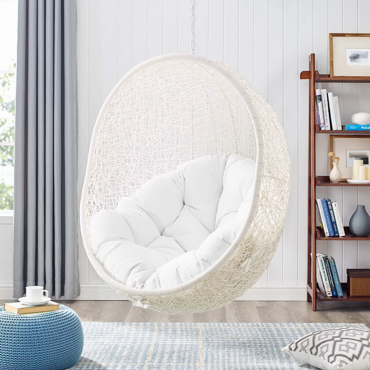 Hide Outdoor Patio Swing Chair With Stand white wicker daybed cushions HouseOfZazla on Tampa Home & Garden Store