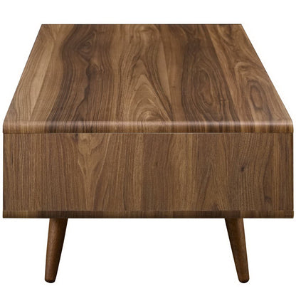 Transmit Coffee Table by Modway walnut finish with tapered angled legs on Tampa Home & Garden Store