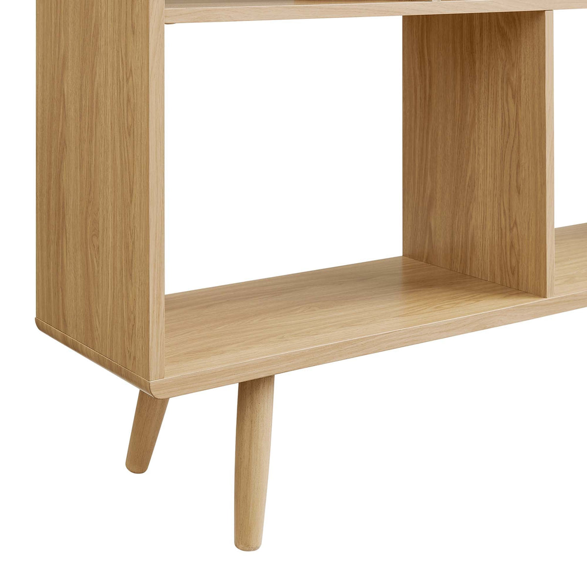 Transmit 7-Shelf Wood Grain Bookcase oak finish for the living room by HouseOfZazla on Tampa Home & Garden Store