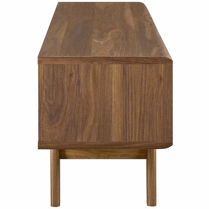 Render TV Stand by Modway in warm walnut wood grain with rectangular top and solid legs on Tampa Home & Garden Store
