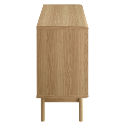 Render Display Stand by Modway, oak finish with rectangular top and slender legs on Tampa Home & Garden Store
