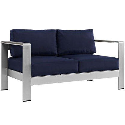 Shore Six Piece Patio and Aluminum Sofa Set