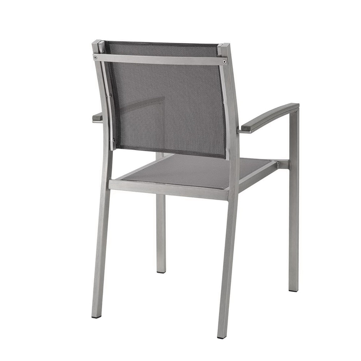 Shore outdoor patio aluminum dining chair set of 2 with mesh back and seat by Modway on Tampa Home & Garden Store